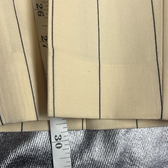 VTG Krizia,Charles Summer,Pinstripe,Bonny Parker Suit,Bibbed Pant,Size 42EU/6US - Picture 15 of 16